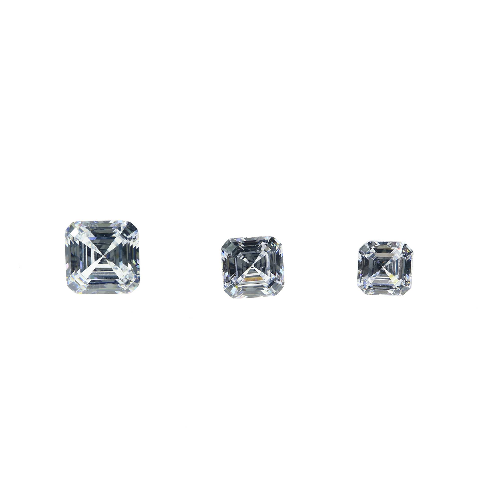 1Pcs Multiple Size Square Asscher Cut Moissanite Stone Faceted Imitated Diamond Loose Gemstone for DIY Engagement Ring D Color VVS1 Excellent Cut 4140017 - Click Image to Close